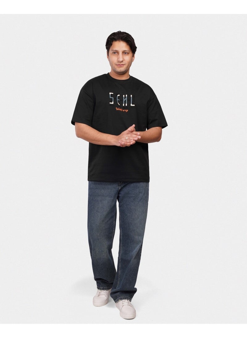 TORINESE "Seven Cities" Urban Culture Black Oversize Tee - Image 1