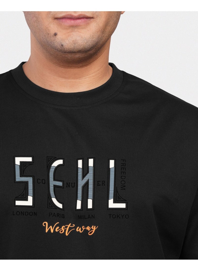 TORINESE "Seven Cities" Urban Culture Black Oversize Tee - Image 4
