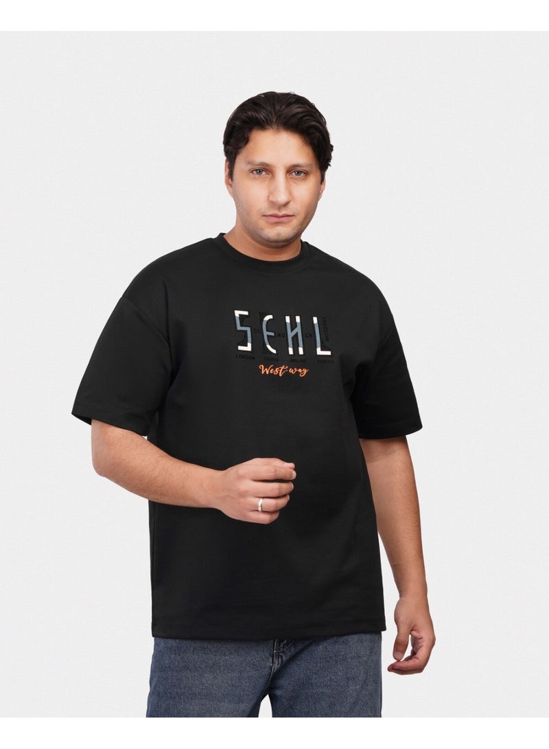 TORINESE "Seven Cities" Urban Culture Black Oversize Tee - Image 3