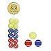 PIKASEN 15 Small Tennis Balls for Dogs Cat Toy 3 Colours and Pack of 12 Mini Tennis Balls for Small Dogs - Image 3