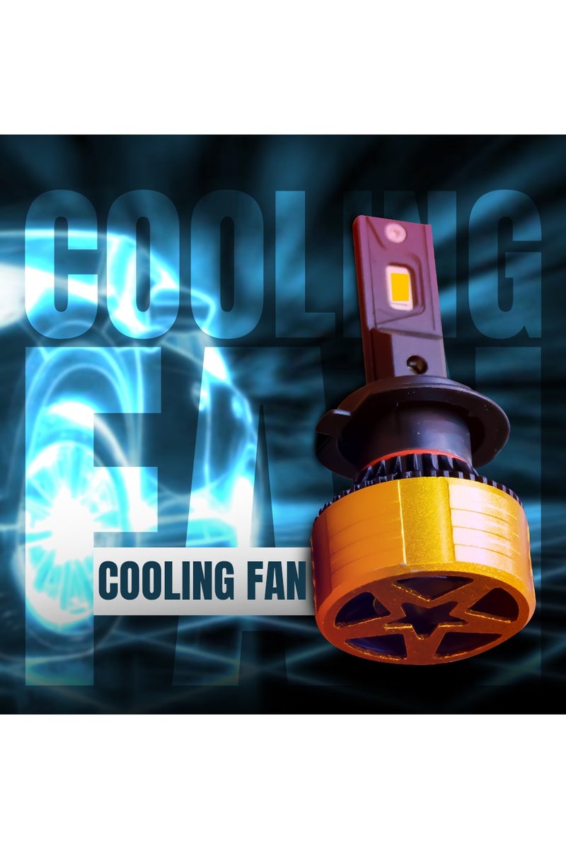 TBS DESIGN Toby's T43 PRO 2 Pieces Car LED Headlight Original 55W/piece Power 11000/piece Lumens With Color Temperature 4300K H-1 - Image 2