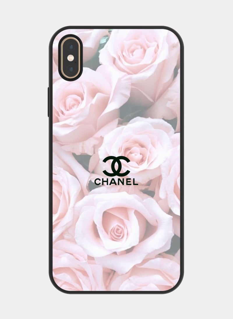 بكسلات كفر ايفون اكس ماكس شانيل وردي - Image 1