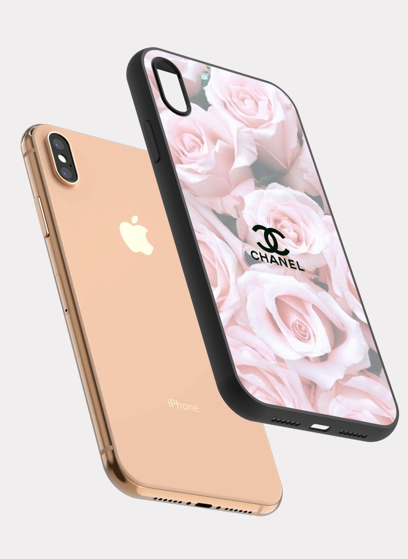 بكسلات كفر ايفون اكس ماكس شانيل وردي - Image 2