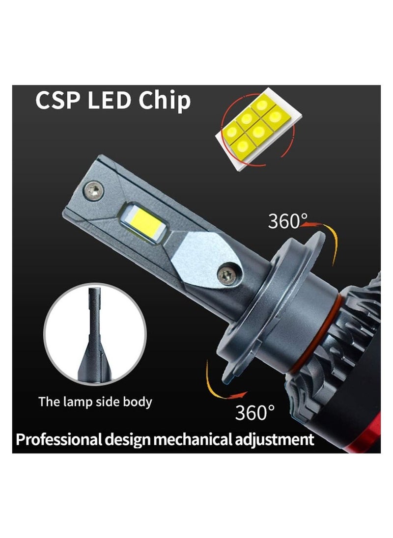 Toby's 2 Pieces H4 60W LED Headlight Bulb Assembly 6000 Lumens Xtreme Bright  - Image 3