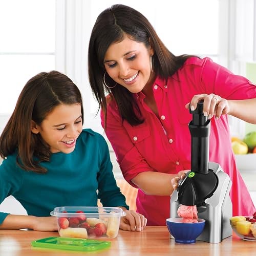 Yonanas Classic Frozen Fruit Soft Serve Maker for Healthy Vegan and Dairy-Free Treats, 200W Silver Machine with 36 Recipes, BPA Free, Easy to Clean, Quick and Simple to Use - Image 3
