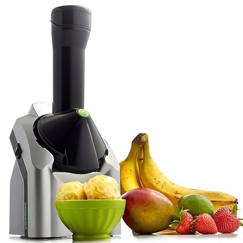 Yonanas Classic Frozen Fruit Soft Serve Maker for Healthy Vegan and Dairy-Free Treats, 200W Silver Machine with 36 Recipes, BPA Free, Easy to Clean, Quick and Simple to Use - Image 1