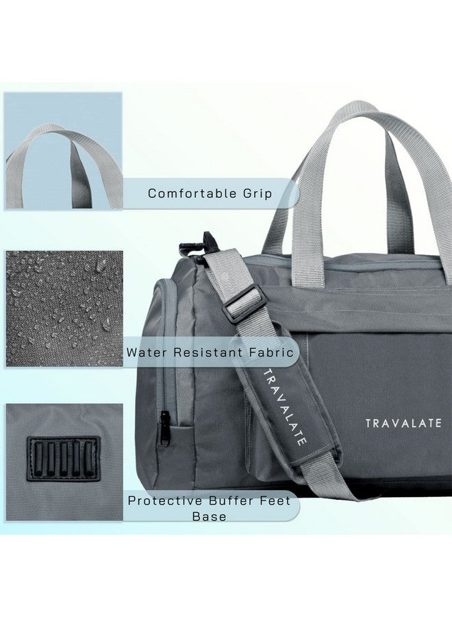TRAVALATE Travel Duffle Luggage Bag Organizer | Multi Pocket Ultra-Light| Polyester 45 Lt| Men And Women | 21 X 09 X 11 Inch | Grey, 22.9 Cm - Image 3