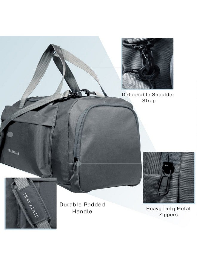 TRAVALATE Travel Duffle Luggage Bag Organizer | Multi Pocket Ultra-Light| Polyester 45 Lt| Men And Women | 21 X 09 X 11 Inch | Grey, 22.9 Cm - Image 4