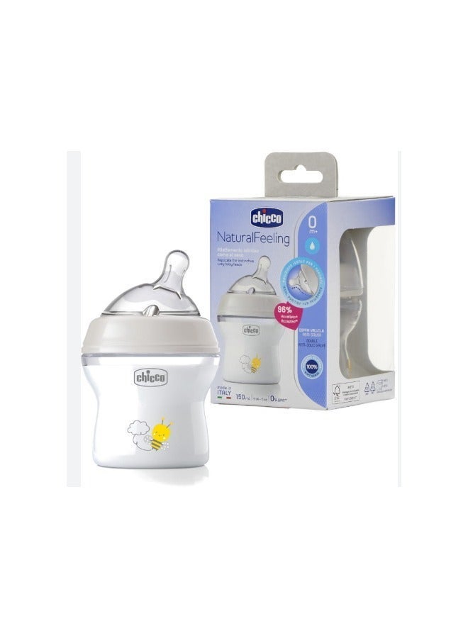 Chicco Natural Feeling Bottle 150ml 0M+ - Image 4