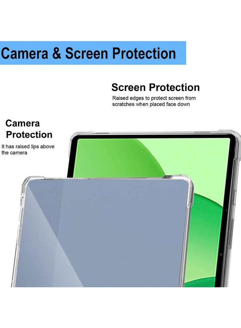 general Protective case for OnePlus Pad Lite, with 2 tempered glass screen protectors, corner protection, ultra-transparent scratch-resistant shock-absorbing soft TPU sturdy bumper cover - Image 5