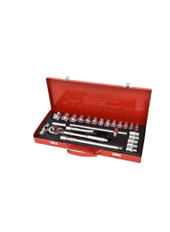 أوسكو طقم لقم رباط - طقم حبوب OSCO 10802 مقاس 1/2 بوصة – 24 قطعة احترافية لأعمال الصيانة والورش