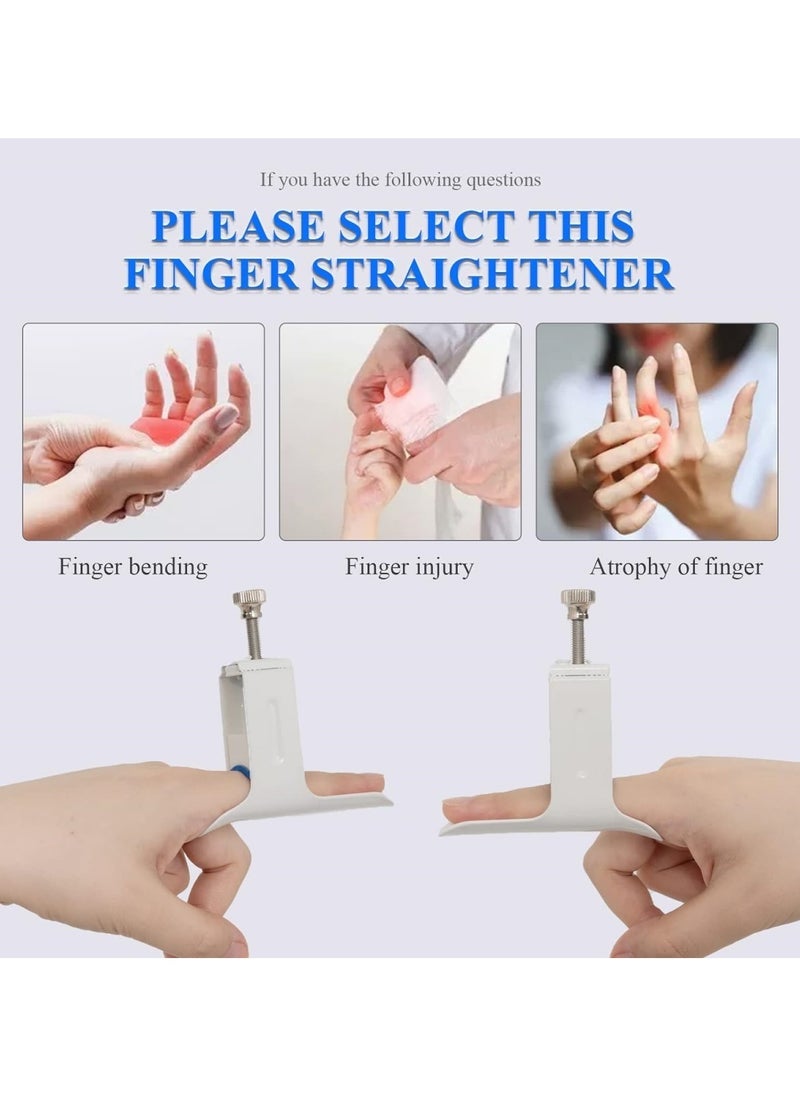 Generic - Finger Straightener Splint Finger Joint Extension Splint Brace Corrector Finger Joint Pressing Device for Joint Tightness Trigger Finger Arthritis Finger Straightening and Joint Extension - Image 1