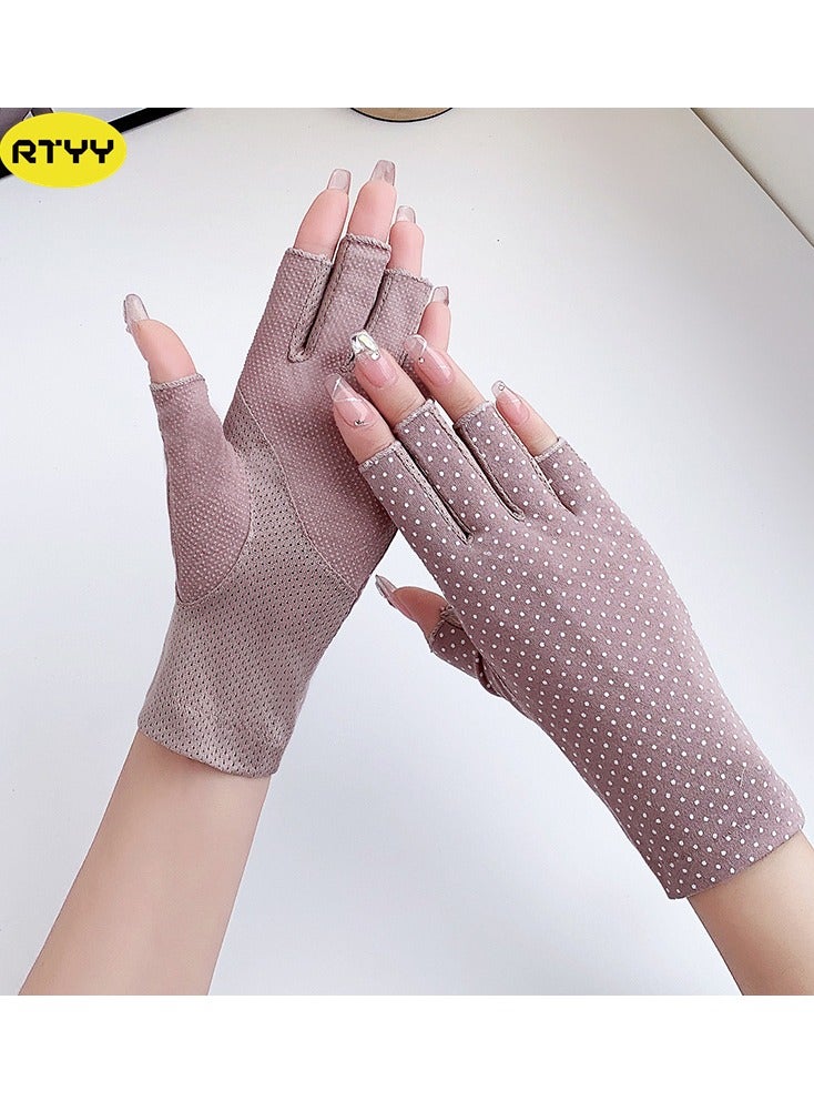 RTYY Women's Gloves Driving Gloves Non-slip Sun Protection Summer UV Protection Gloves - Image 1