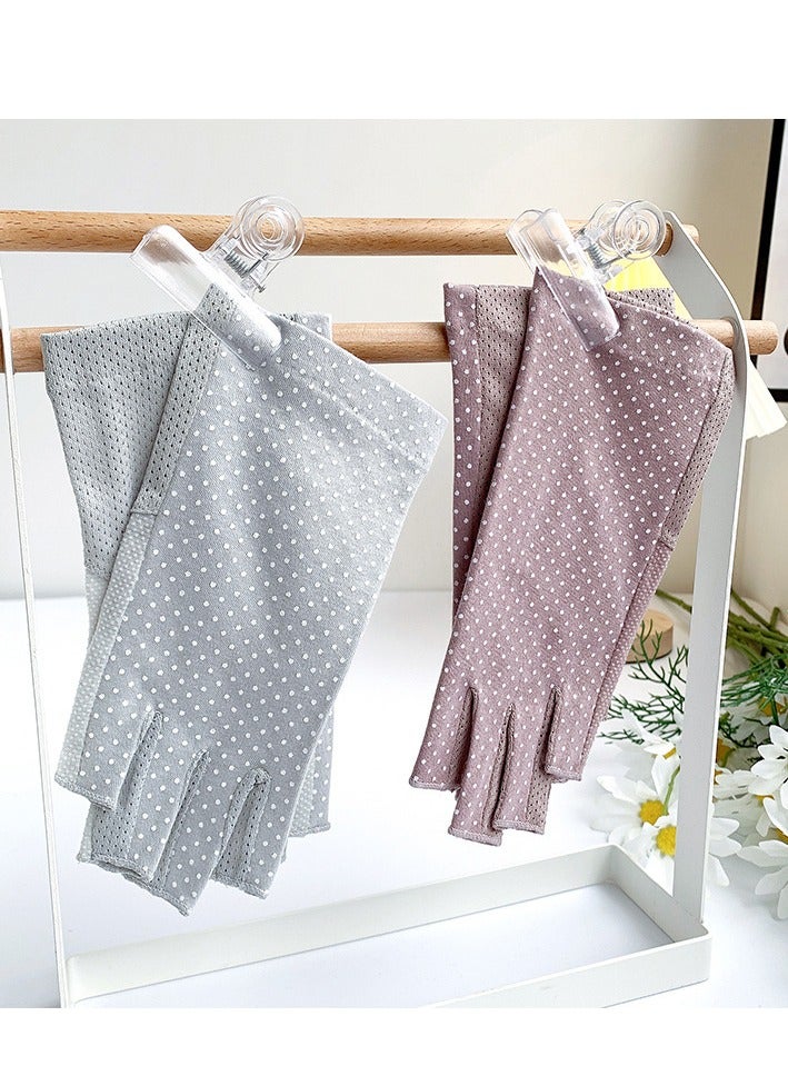 RTYY Women's Gloves Driving Gloves Non-slip Sun Protection Summer UV Protection Gloves - Image 4