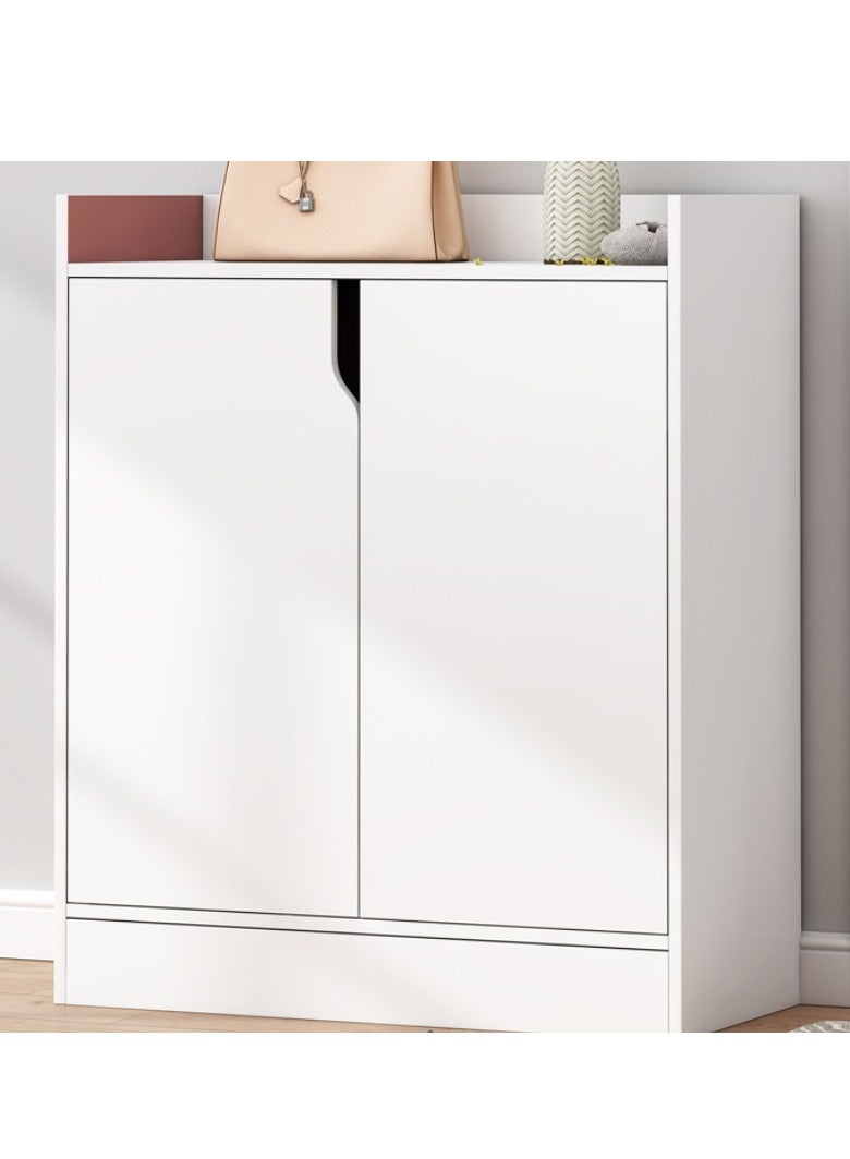 Bluejw Household Shoe Cabinet For Indoor And Outdoor Storage Economical Small-Sized Shoe Cabinet Non-Solid Wood Dormitory Rack Shoes Shelf White  - Image 1