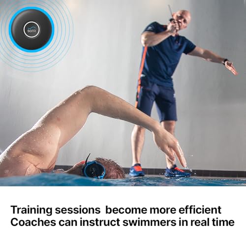 SONR Swim Coach Communicator Waterproof Underwater Swim Set Swimming Coach Gifts Bone Conduction Realtime Coaching Wireless Headset Metronome - Image 3