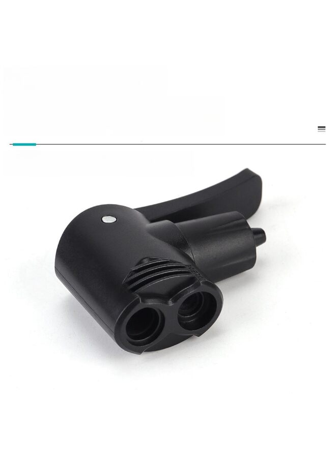 Replacement Double Pump Head,Dual Head Bike Track Pump Bicycle Valve Connector Tire Tyre Air Pump Valve Adapter Bicycle Track Pump for Bicycle Bike Replacement Accessories - Image 4