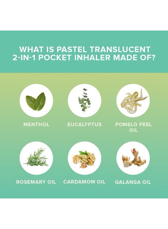 باستيل بورتبل إنهالر شفاف – (عبوة من 6 قطع) - Image 5