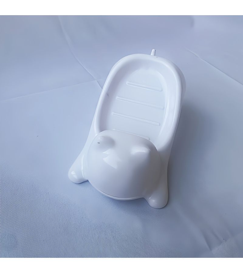 White Cat Shaped Soap Dish Plastic Bathroom Sink Organizer With Drainage Holes - Image 5