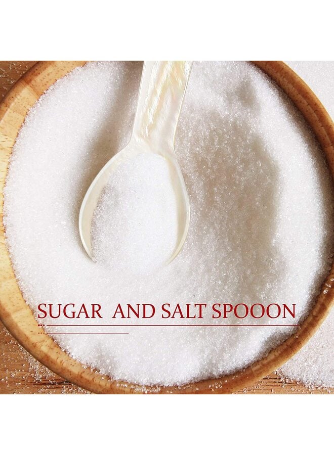 6 Pcs Caviar Spoons, Mother of Pearl Caviar Spoons with Hand Craft Round Handle for Caviar, Egg, Ice Cream, Salt, Coffee Serving, Restaurant Serving Set (9cm) - Image 4