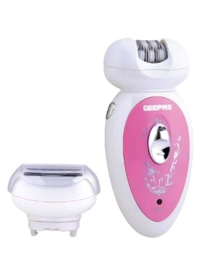 NIBEMINENT Electric Hair Removal Epilator With Head White/Pink/Silver