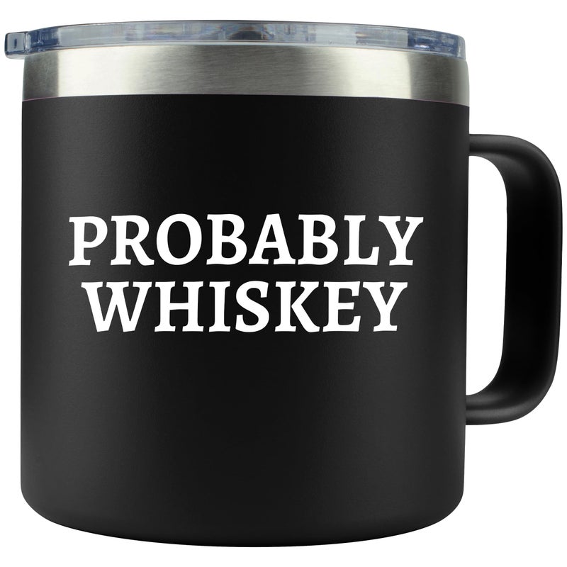 KLUBI Whiskey Gifts 14oz Coffee Mug  Tumbler for Whiskey Lovers