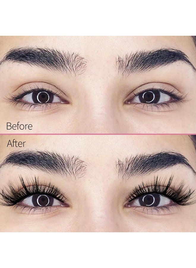 Veleasha Lashes Kit With Glue & Tweezer Cat Eye Lashes That Look Like Extensions Fluffy Faux Mink Lashes Wispy Fox Eye Lashes Natural Look 7 Pairs Fake Eyelashes Pack (Cat Eye) - Image 5