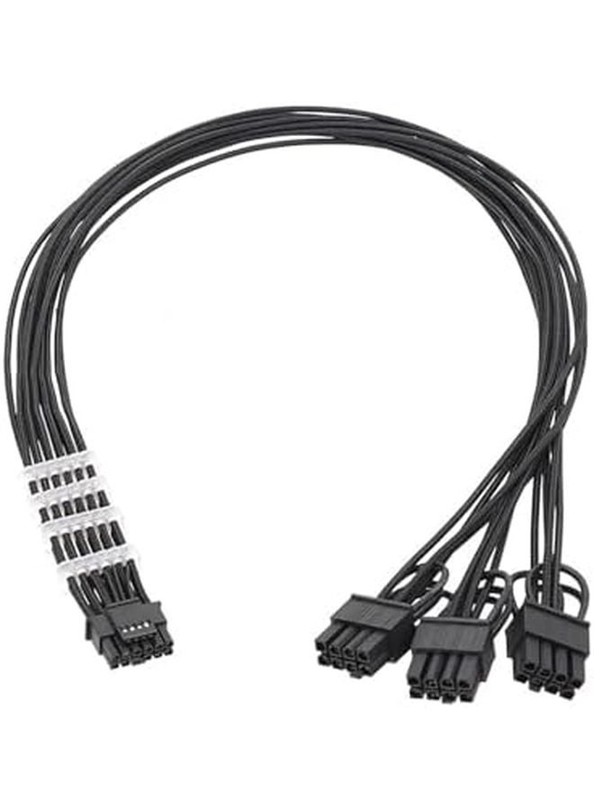 60 سم كابل طاقة GPU أسود من 8Pin إلى 12+4Pin لبطاقات الفيديو من سلسلة RTX 40 - Image 1