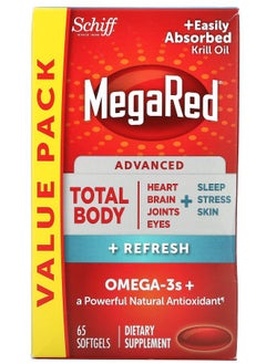 Schiff MegaRed Advanced Total Body + Refresh  65 Softgels 