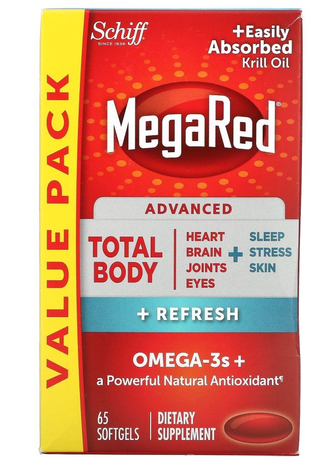 Schiff - MegaRed Advanced Total Body + Refresh  65 Softgels - Image 1