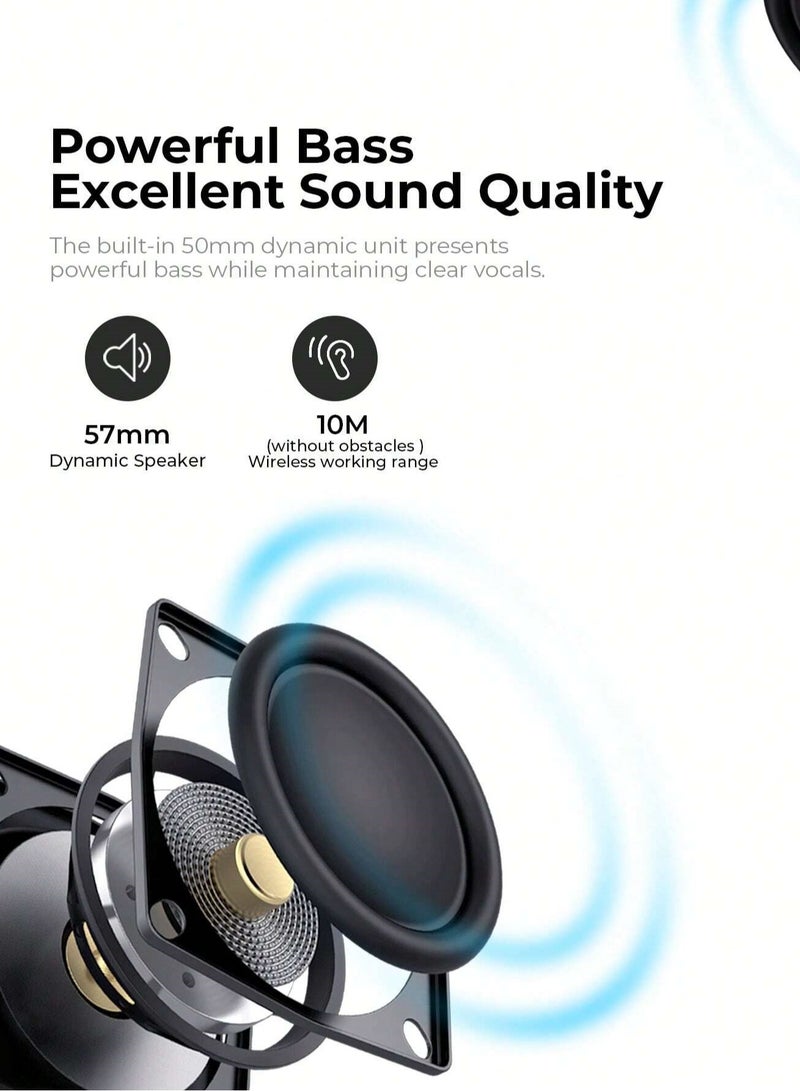 havit Powerful Portable Wireless Bluetooth Speaker with Surround Stereo Sound, RGB Light, and Super Bass – IPX5 Waterproof Sound Box for Outdoor Use Supports Multiple Inputs Including TWS, TF Card, USB, AUX, Hands-Free Calling, and Voice Assistant for Ultimate Versatility - Image 4