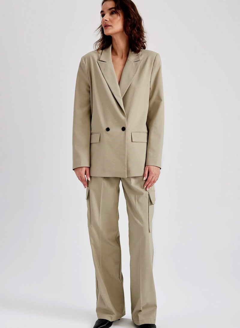 DeFacto Pocket Detail Front Button Blazer - Image 2