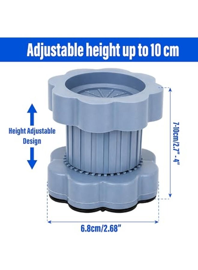 4 Pcs Heightening Pad for Washing Machine Plinth, Universal Avoid Vibration/Non-Slip/Vibration Damper for Washing Machines, Refrigerators. - Image 2