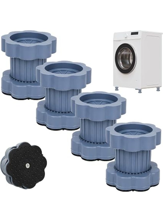 4 Pcs Heightening Pad for Washing Machine Plinth, Universal Avoid Vibration/Non-Slip/Vibration Damper for Washing Machines, Refrigerators. - Image 1