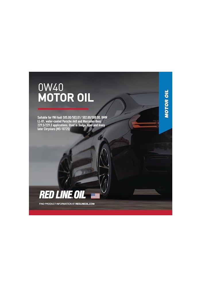Red Line 11105 SAE 0W40 Fully Synthetic Motor Oil 1 Gallon - Image 3