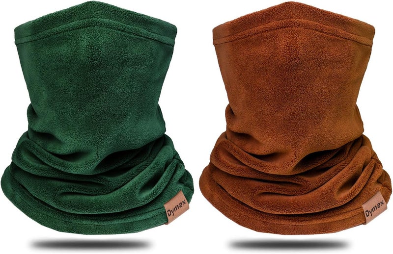 Dymex 2 PCS Kids Neck Warmer Gaiter Winter Fleece Neck Cover Balaclava Windproof Face Cover Mask for Ski Motorcycle - Image 1