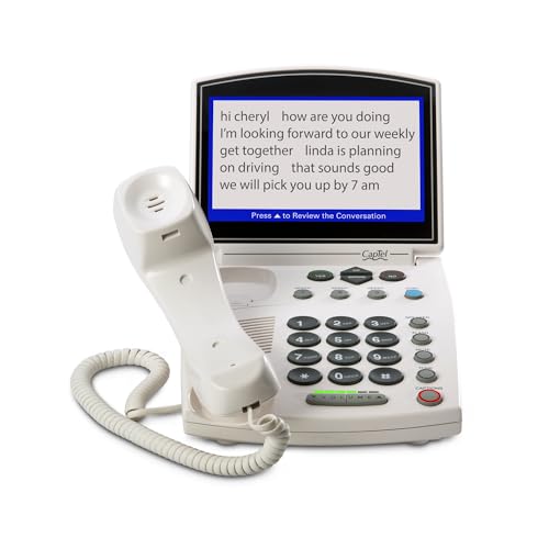 Hamilton CapTel 840i Captioned Telephone, Hearing Impaired Phones, Auto/Assisted Captions & Volume Control up to 40dB, Conventional Button Menu Navigation, Wi-Fi, Answering Machine & Speakerphone - Image 1
