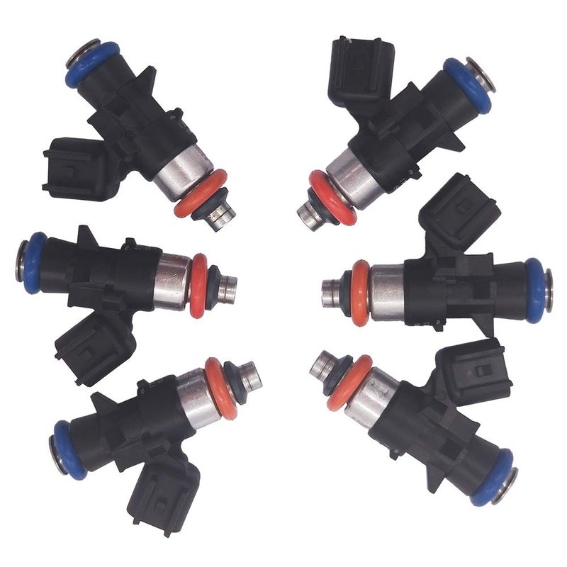 JESBEN 0280158233 6pcs Set Fuel Injectors Nozzles 4 Holes Replacement for Dodge Grand Caravan Challenger Durango Jeep Grand Cherokee Town Country 20112017 FJ1147 5184085AC