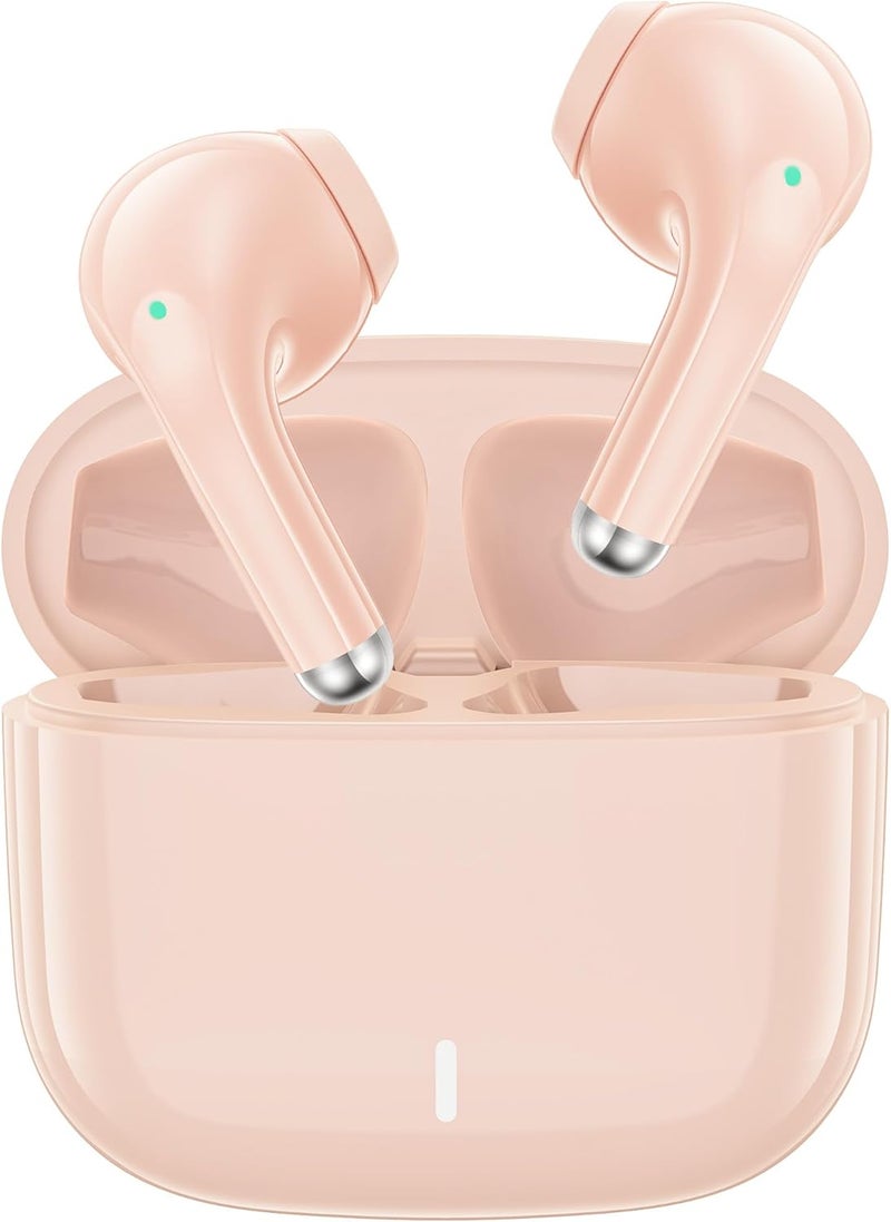 iMangoo 5.3 Bluetooth Headphone Wireless Earbuds Small Ear Bud for Samsung/Galaxy S26 Ultra S25 S24 S23 S22, Workout Sports Gym Earphones for Apple/Android for iPhone 17 17e Air 16 16e 15 Pro Max 14 13 Pink - Image 1