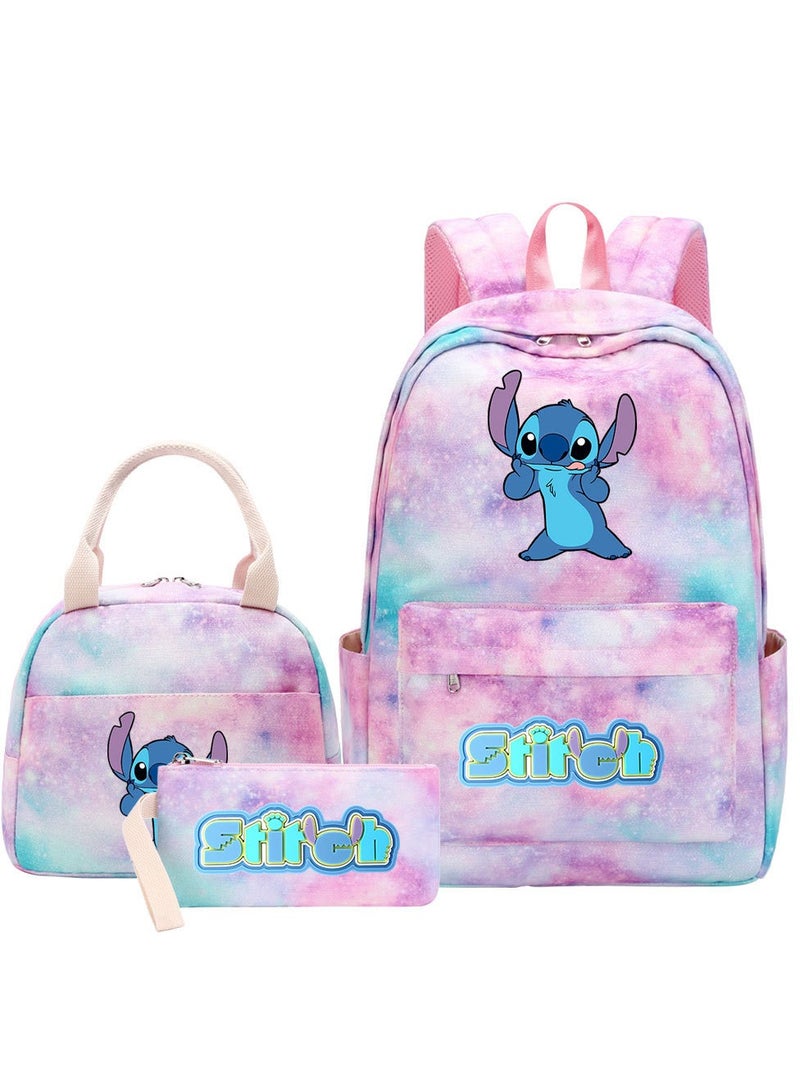 ستيتش حقيبة ظهر مطبوعة من ثلاث قطع