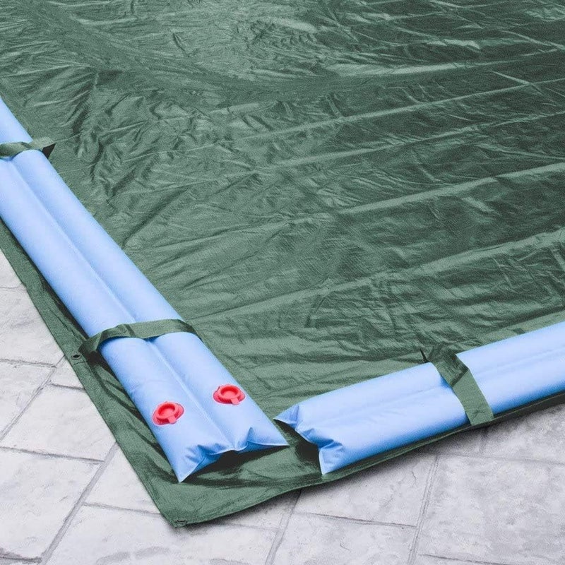 Robelle 18 x 40 ft Heavy Duty Green Winter Pool Cover for Inground Pools, 5 ft Overlap (23 x 45 ft Cover Size), Solid 8 x 8 Scrim, 2.36 oz/yd2, 10-Year Warranty, Style: 321840R - Image 3