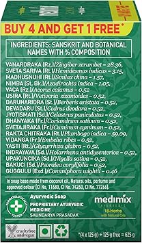 Medimix Medimix Ayurvedic Classic 18 Herbs Soap 125g 41 Super Saver Pack Save Rs40 - Image 2