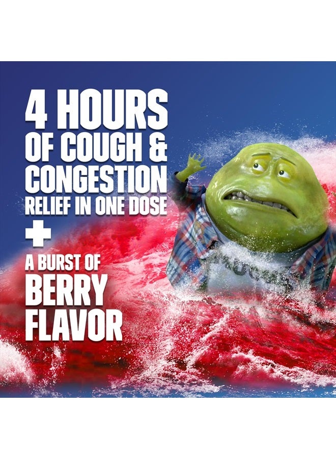 MUCINEX Fast-Max Severe Congestion & Cough Medicine, Maximum Strength Symptom Relief, Over-The-Counter Medication, Cold Medicine, Cough Suppressant, Expectorant, Nasal Decongestant, FSA/HSA, 6 FL OZ - Image 4