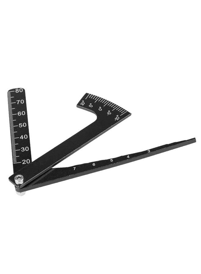 Vgoohobby Metal 3 In 1 Rc Scale Adjustable Measurement Wheel Height Rim Camber Gauge Angle Ruler Tool For 1/8 1/10 Rc Car Truck Tire Black… - Image 3