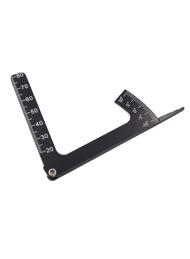 Vgoohobby Metal 3 In 1 Rc Scale Adjustable Measurement Wheel Height Rim Camber Gauge Angle Ruler Tool For 1/8 1/10 Rc Car Truck Tire Black… - Image 4