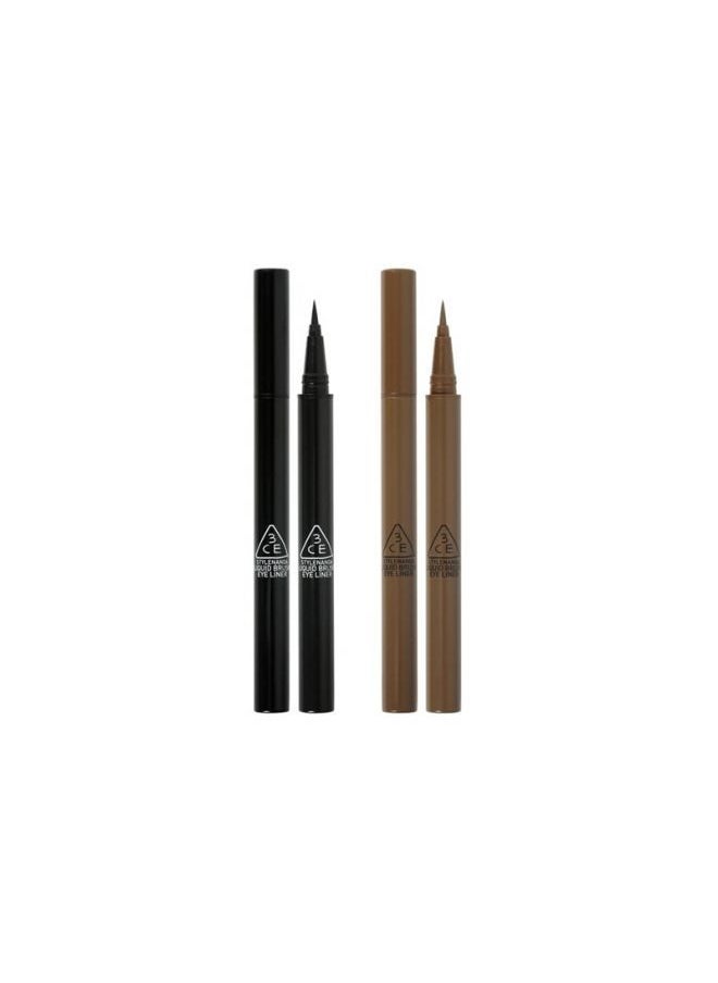 3ce - Liquid Brush Eye Liner 1g 2 Color - Image 1