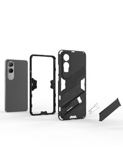 SNBFA Case Cover Designed for OnePlus Nord CE4 Lite/OPPO K12X  Built in Kickstand Heavy-Duty Military Grade Shockproof Phone Case  Aluminum Case Hard Protection Cover  Black  - Image 2