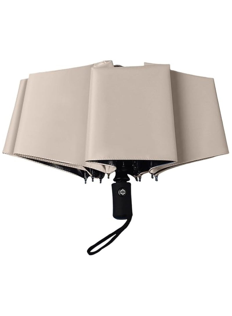Huitich Fully Automatic Dual-Purpose Umbrella Midsummer Beige  - Image 2