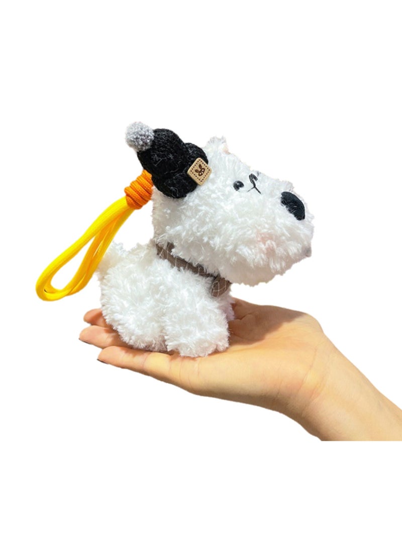 16 CM Cute Dog Plush Toy Widgets Backpack Key Pendant For Girls And Boys All Ages Gift（Style 5） - Image 1