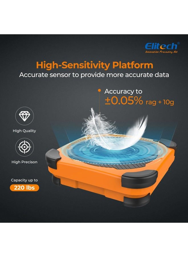 Elitech LMC-300 Electronic Refrigerant Charging/Recovery Scale HVAC A/C Wired Remote,Weight Scale 220lbs/100kgs - Image 2